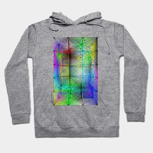 Multi-colored parallelepiped. Hoodie